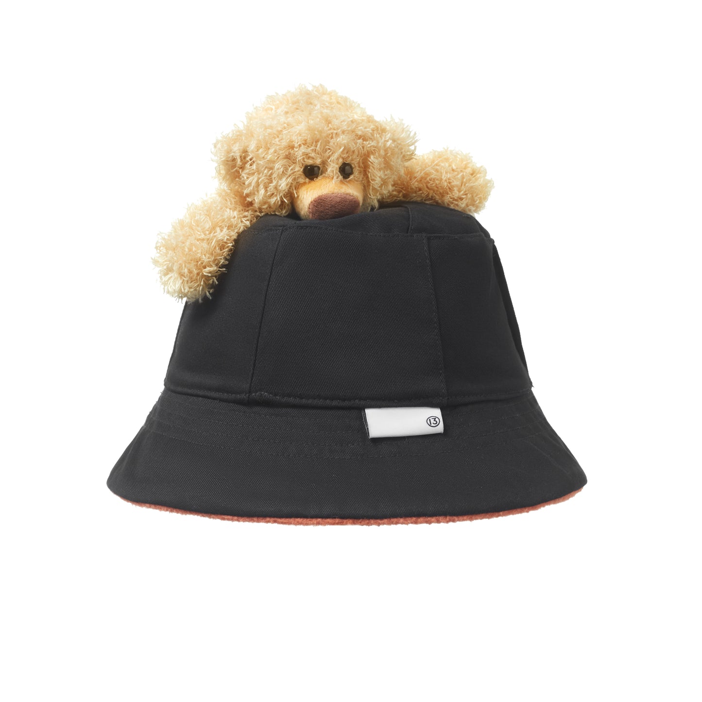 13DE MARZO Bear Inside-out Plaid Bucket Hat