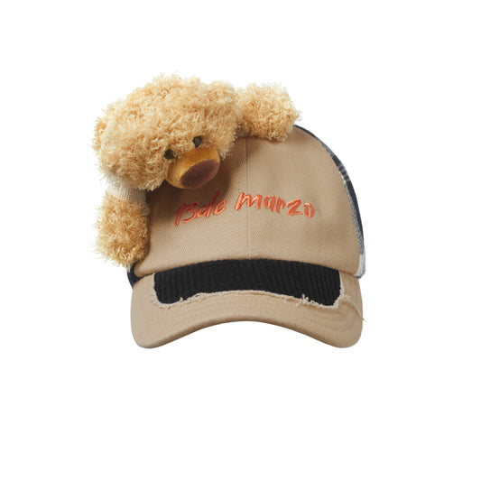 13DE MARZO Bear Plaid Match Cap